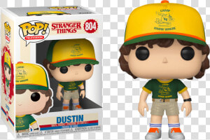 Funko Stranger Things Pop Dustin Pop   Outfit De Dustin De Stranger Things 3  HD Png Download