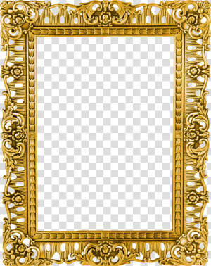 Ornate Picture Frame Png   Transparent Gold Picture Frames  Png Download