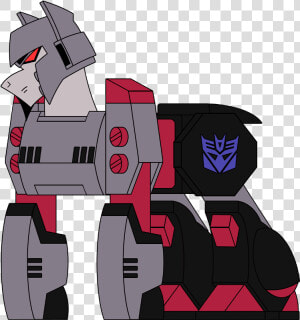 Combatkaiser  Decepticon  Megatron  Ponified  Safe    Transformers Animated Megatron Pony  HD Png Download