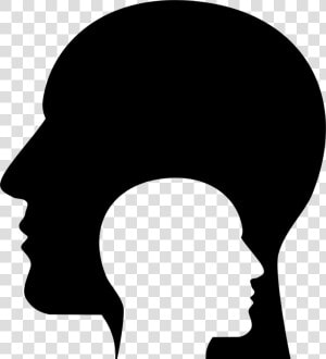 Human Behavior head silhouette   Inner Voice Transparent  HD Png Download