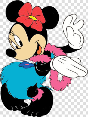 Hula Clip Art   Minnie Mouse Hula Skirt  HD Png Download