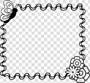 Black And White Chevron Clip Art   School Border Black And White  HD Png Download