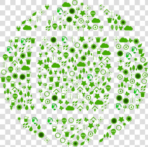 Green Ecological Globe Icons  HD Png Download