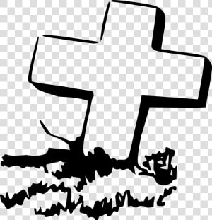 Gravestone  Dead  Cross  Silhouette  Peace  Crosses   Cross Grave Clipart  HD Png Download