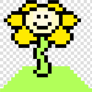 Undertale Flowey Pixel Art  HD Png Download