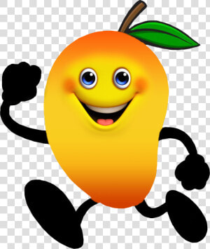  mango  mangue  manju  aam  obst  frucht  sticker  fruit   Cartoon Mango Transparent Background  HD Png Download