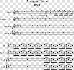 Avengers Theme Bso Sheet Music 1 Of 3 Pages   Sheet Music  HD Png Download