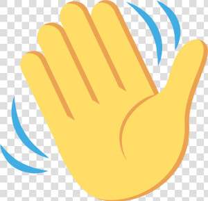 Waving Hand Emoji Svg   Png Download   Waving Hand Emoji Black Background  Transparent Png