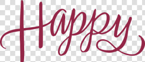 Happy Word Svg Cut File   Transparent Happy Word  HD Png Download