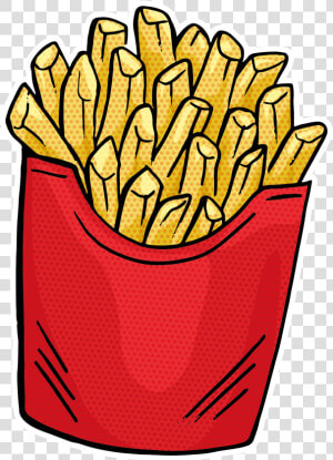 French Fries Fast Food Hamburger Junk Food  HD Png Download