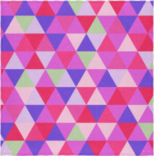 Pink Geometric Triangle Pattern Square Towel 13“x13”   Patchwork  HD Png Download