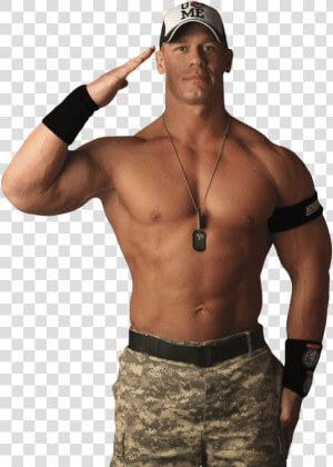 John Cena Soldier   John Cena Salute  HD Png Download