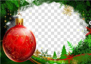 Marcos Para Fotos De Navidad   Christmas Ball Background  HD Png Download