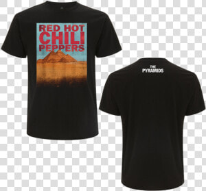 Men S The Pyramids Of Giza Black T shirt   Red Hot Chili Peppers Pyramids Tshirt  HD Png Download