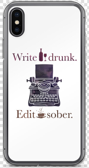 Edit Sober   Clear Iphone 7 Case For Programmer  HD Png Download