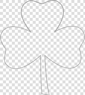 Four leaf Clover Coloring Book Shamrock   3 Leaf Clover Drawing  HD Png Download