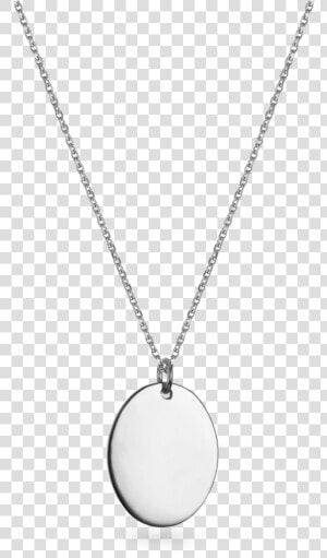 18ct White Gold Large Oval Pendant   Locket  HD Png Download