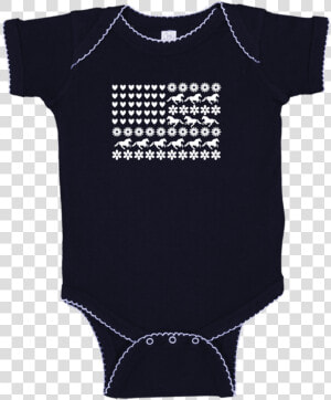 Farm Girl Baby Horse Usa Flag Infant Onesie   Active Shirt  HD Png Download