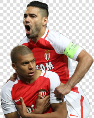 Radamel Falcao And Kylian Mbappe Png   Mbappe And Falcao Png  Transparent Png