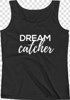 Dream Catcher Caps Script White Outside Label White2   Active Tank  HD Png Download