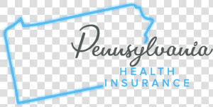 Pennsylvania Health Insurance State Outline V2   Calligraphy  HD Png Download