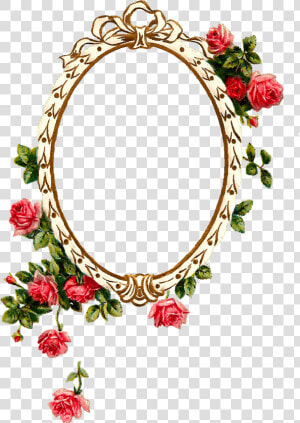 Transparent Oval Frame Png   Oval Flower Frame Png  Png Download