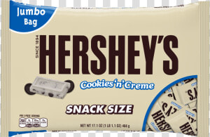 S N Cr Me   Hershey  39 s Cookies N Creme Snack Size  HD Png Download