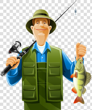 Fishing Clipart Action   Fisherman Png  Transparent Png