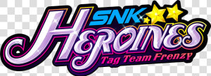 Snk Heroines Tag Team Frenzy Logo  HD Png Download