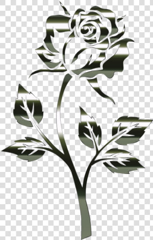 Botany plant flower   Flower Silhouette No Background  HD Png Download