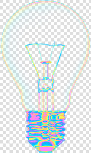  light Bulb  holographic  dinaaaaaah  freetoedit   Light Bulb  HD Png Download