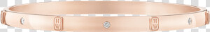 Hw Logo Accent Rose Gold Diamond Bracelet By Harry   Bangle  HD Png Download