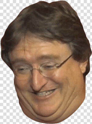 Gaben Laugh   Gabe Newell Face Png  Transparent Png