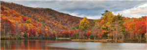  autumn  fall  trees  reflection  background  overlay   Loch  HD Png Download