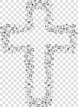 Transparent Abstract Cross Png   Church Music Cross  Png Download