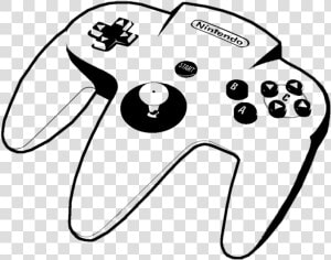 Nintendo 64 Controller Super Nintendo Entertainment   Nintendo 64 Controller Png Outlines  Transparent Png