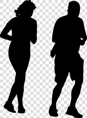 Couple  Relationship  Love  Romance  Husband  Wife   Jogging Silhouette Png  Transparent Png