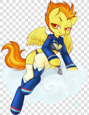 Sexy Anthro Spitfire Mlp  HD Png Download