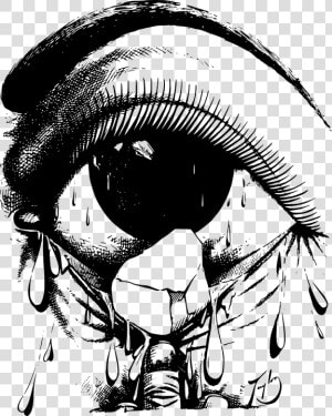 Crying Eyes Hd Clipart   Crying Drawing  HD Png Download