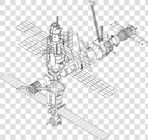 Space Station  Iss  International Space Station  Nasa   Draw A Space Station  HD Png Download