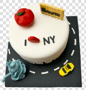 I Love New York Cake I Love Nyc With Edible Statue  HD Png Download