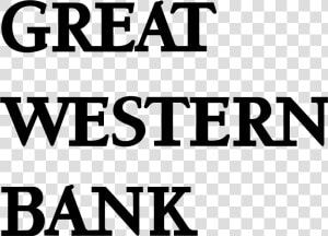 Great Western Bank Logo Png Transparent   Great Western Bank  Png Download