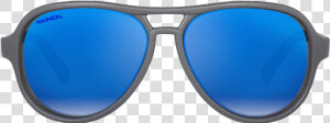 Matte Gray With Flash Blue Lens Class   Reflection  HD Png Download