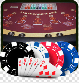 Three Card Poker   Poker Chips Transparent Background  HD Png Download