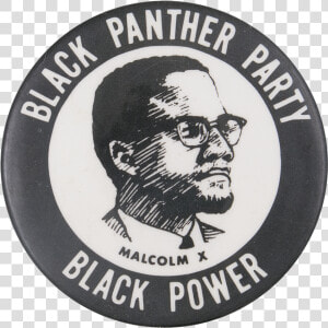 Ca Black Panther Party Malcolm X Button Busy Beaver  HD Png Download