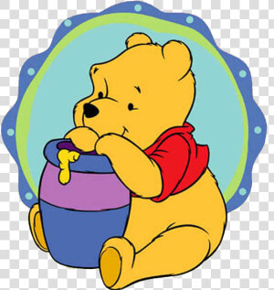 Winnie The Pooh Clip Art   Winnie The Pooh And Honey Pot  HD Png Download