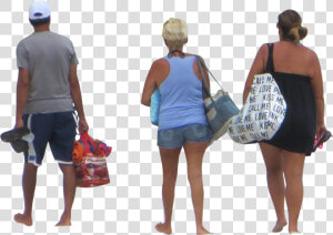 People Walking Dog Png   Png Download   People Walking To Beach  Transparent Png