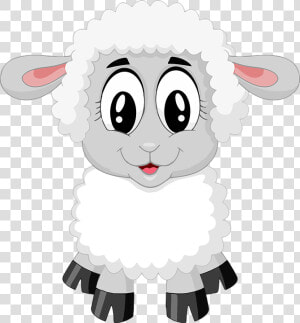 Lamb  Sheep  Cute  Farm  Animal  Baby  Cartoon   Cordeiro Desenho Png  Transparent Png