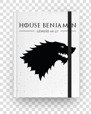 Caderno House Benjamin De Karolyne Jaquesna   Game Of Thrones House Stark Vector  HD Png Download