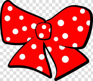 Minnie Mouse Bow Template   Red Polka Dot Bow Clipart  HD Png Download